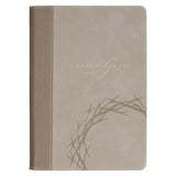 Amazing Grace Taupe Faux Leather Journal