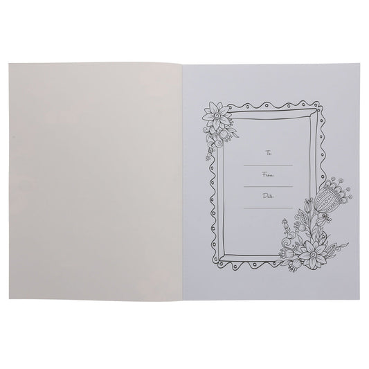 A Garland of Grace Floral Burgundy Coloring Book (Paperback)