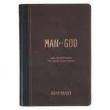 Man of God: 366 Devotions to Seek God Daily (Faux Leather)