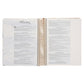 KJV Cream & Gold Leaves Spiral-Bound Faux Leather My Creative Bible Illustrators Edition