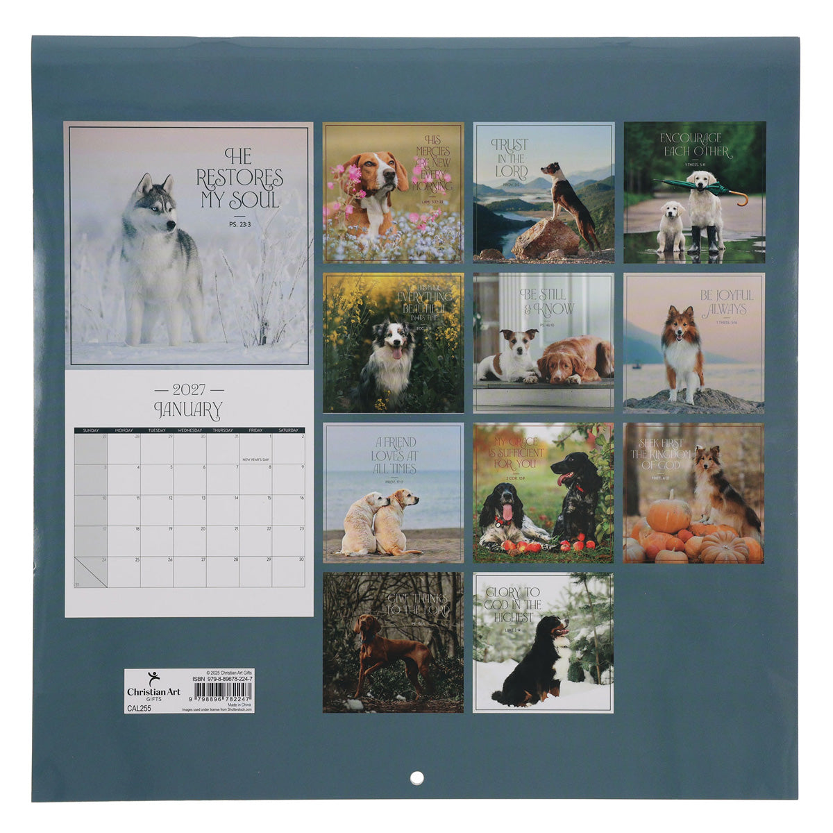 2027 Calendar - Be Joyful Always