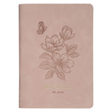 Be Still and Know Pink Faux Leather Journal with Zipped Closure