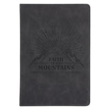 Faith Can Move Mountains Faux Leather Journal