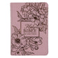 KJV Light Pink Floral Genuine Leather Compact Large Print Bible