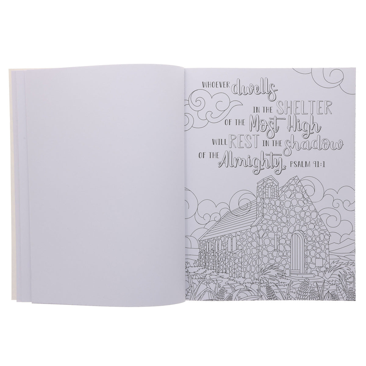Promises from God's Word in Color Blue Floral Coloring Book (Paperback)