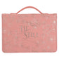 Be Still Faux Leather Bible Bag