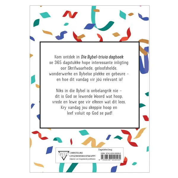 Die Bybel-Trivia Dagboek: 365 Dagstukke vir ’n Dag Vol Lig en Vreugde SB - Image 2