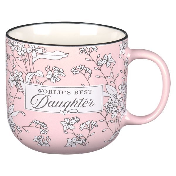 World's Best Daughter Pink Ceramic Mug - Image 1