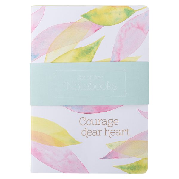 Courage Dear Heart Citrus Leaves Two-Piece Notebook Set - Image 1