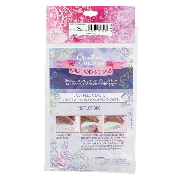 Peel And Stick Coloring Bible Indexing Tabs - Set Of 6 - Image 2