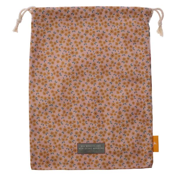New Mercies New Morning Large Cotton Drawstring Bag - Image 2