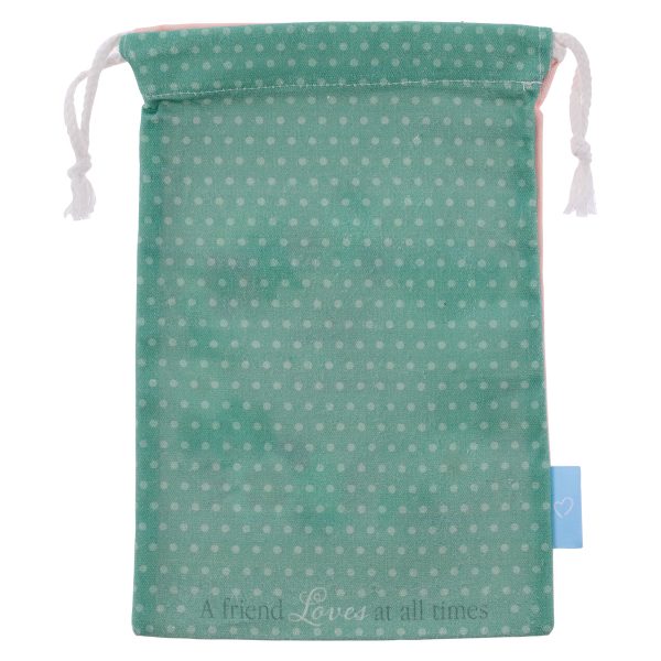 You Are Special Peach Small Cotton Drawstring Bag - Image 2