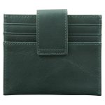 Genuine African Leather Dark Charcoal Wallet With Clip Closure - Image 2