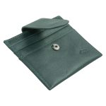 Genuine African Leather Dark Charcoal Wallet With Clip Closure - Image 4