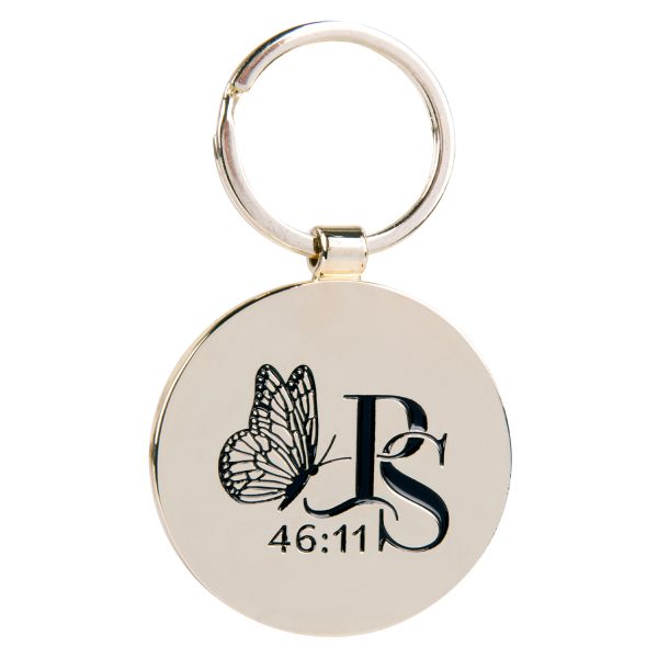 Wees Stil en Weet Afrikaans Epoxy Metal Key Ring - Image 2