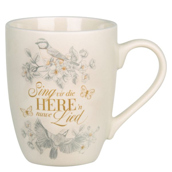 Sing vir die Here 'n Nuwe Lied Afrikaans Ceramic Mug - Image 1
