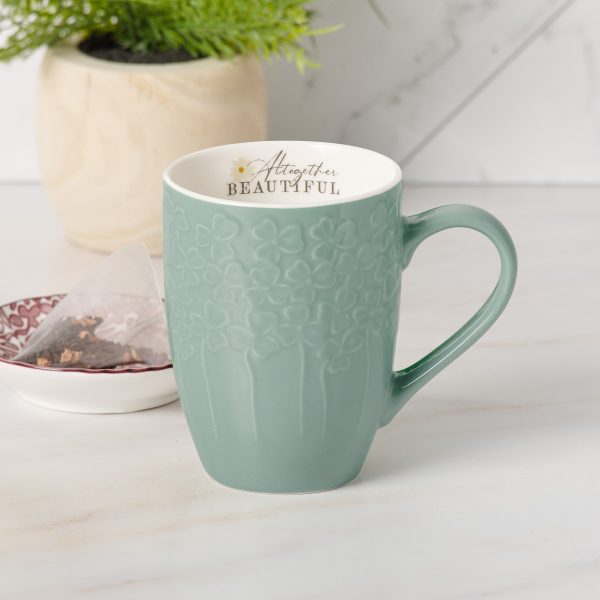 Altogether Beautiful Green Ceramic Mug - Image 3