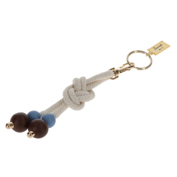 Footprints Key Ring with Rope - Image 3