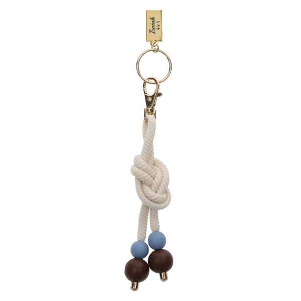 Footprints Key Ring with Rope - Image 1