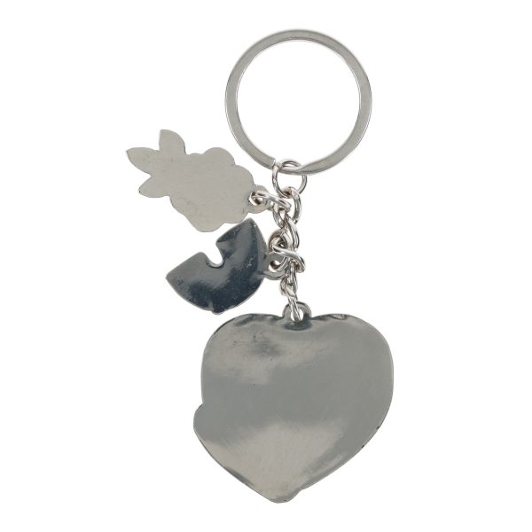 I Am Strong Metal Key Ring with Charm - Image 1