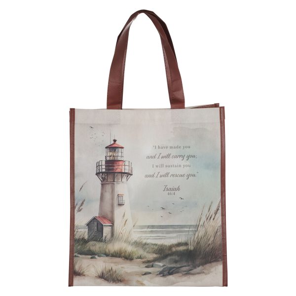 Footprints Non-Woven Tote Bag - Image 1