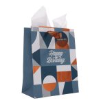 May the Lord Direct Your Steps - Happy Birthday Medium Gift Bag with Gift Tag - Image 3