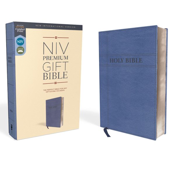 NIV Navy Imitation Leather Premium Gift Bible Red Letter Comfort Print - Image 4