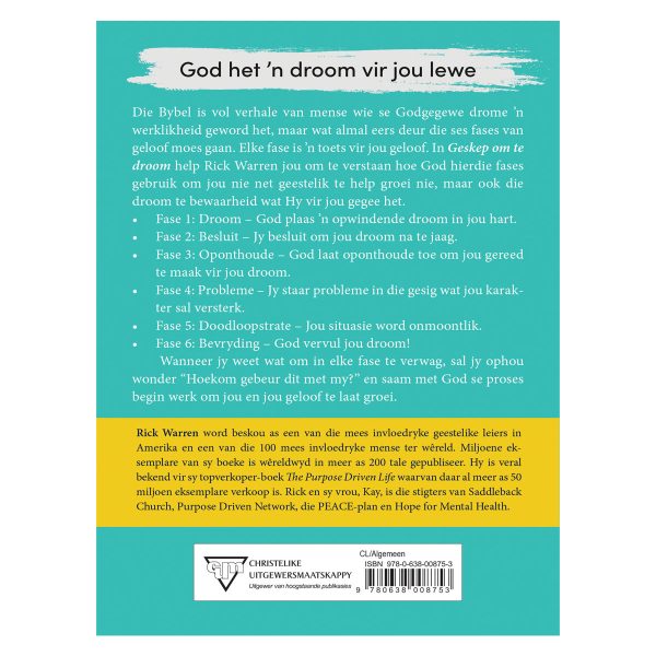 Geskep om te Droom: Die 6 fases wat God gebruik vir geloofsgroei (Sagteband) - Image 2
