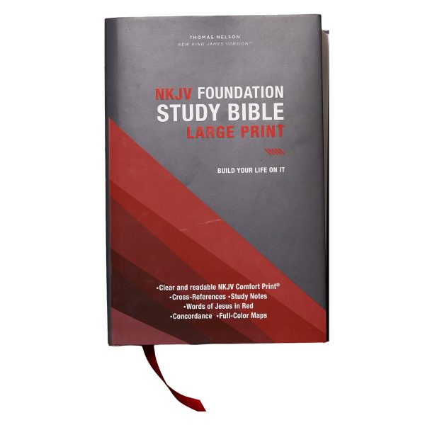 NKJV Foundation Study Bible Large Print Red Letter (Comfort Print)(Hardcover) - Image 1