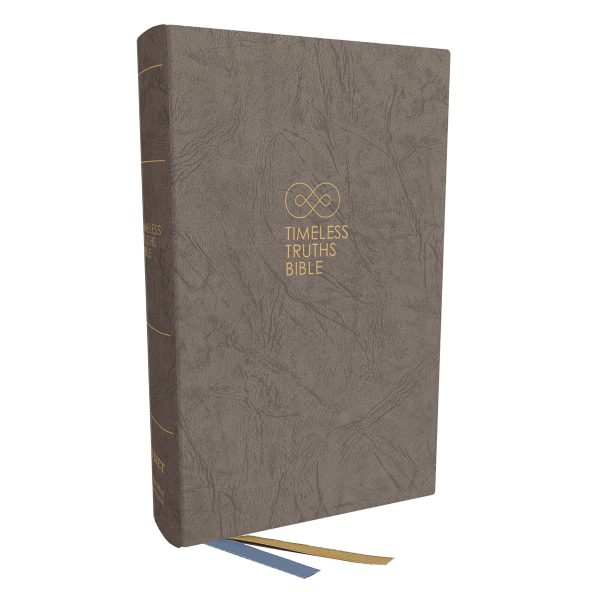 NET Grey Hardcover Timeless Truths Bible Comfort Print - Image 1