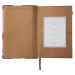 NLV Roesbruin & Goud Linne Standaard Bybel Met Duimgrepe - Image 5