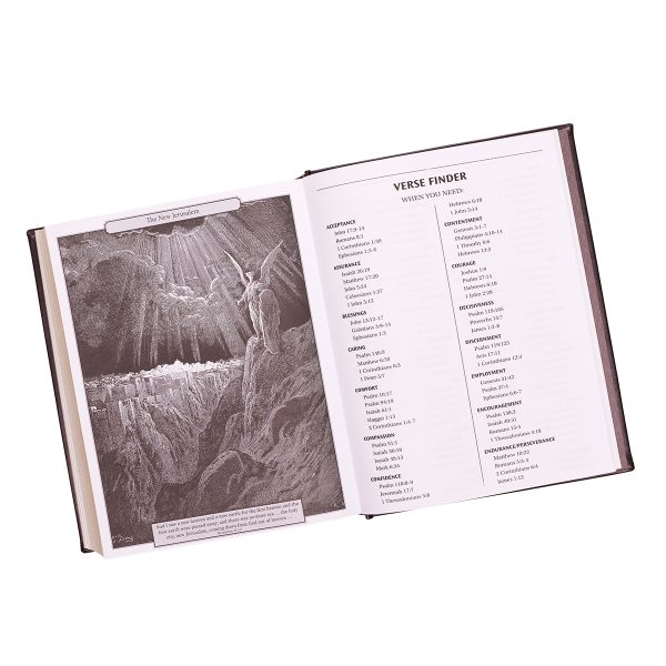 KJV Brown Faux Leather Family Bible - Image 6