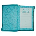 ESV Turquoise Faux Leather Standard Bible Thumb Indexed With Zip - Image 5