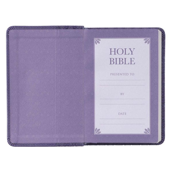 KJV Purple Faux Leather Mini Pocket Bible - Image 6