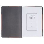 KJV Brandy & Dark Brown Genuine African Leather Bible Giant Print Indexed Red Letter - Image 5