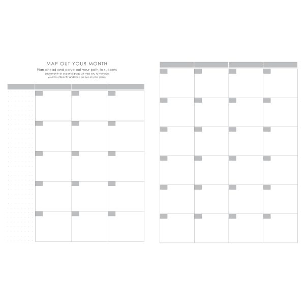 Baxter Undated Planner A4 Grey (Durable Synthetic Fibre Flexcover) - Image 3