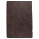 NLT Dark Brown Faux Leather Thumb Indexed Spiritual Growth Bible - Image 2