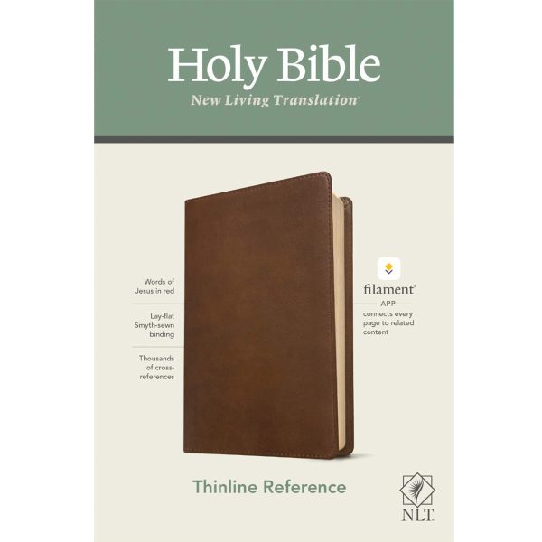 NLT Filament Thinline Reference Bible Red Letter Rustic Brown (Imitation Leather) - Image 1