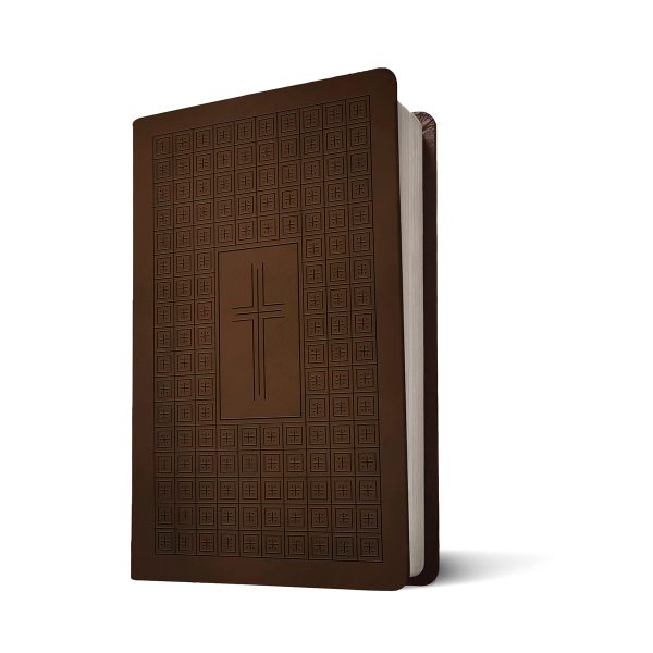 NLT Filament Premium Value Thinline Bible, Dark Brown Cross (Imitation Leather) - Image 2