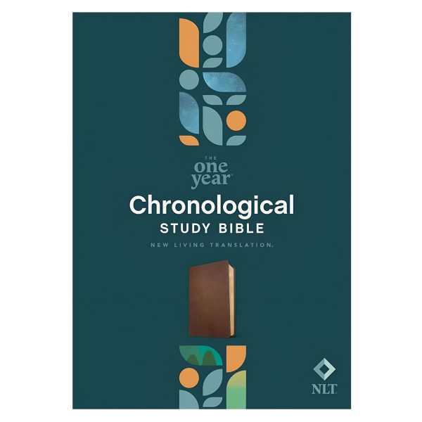 NLT Rustic Brown Imitation Leather One Year Chronological Study Bible - Image 1