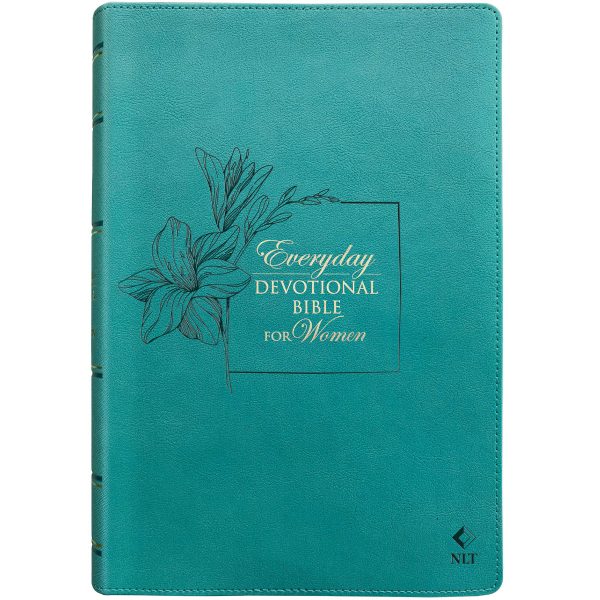 NLT Teal Flexcover Faux Leather Everyday Devotional Bible for Women - Image 1