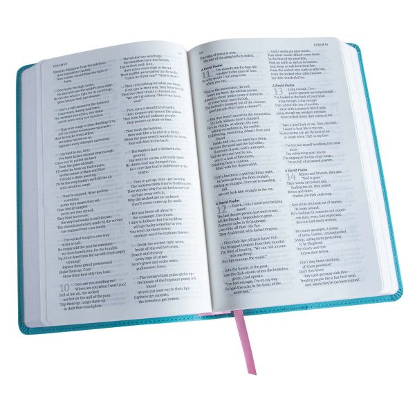 The Message Deluxe Gift Bible, Hosanna Teal (Imitation Leather) - Image 4