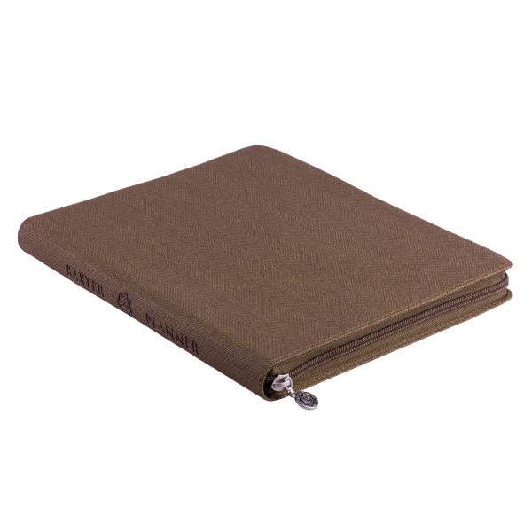 Baxter Undated Planner Large Premium Edition Brown (Durable Synthetic Fibre Flexcover With Zip) - Image 4