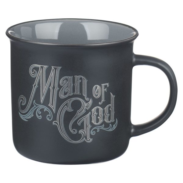 Man Of God Black And Grey Ceramic Mug - 1 Timothy 6:11 - Image 4