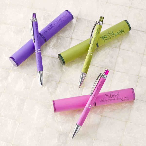Matthew 19:26 All Things Possible Green (Metal Pen In Tube) - Image 12