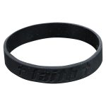 Faith Black Silicone Wristbands - Image 2