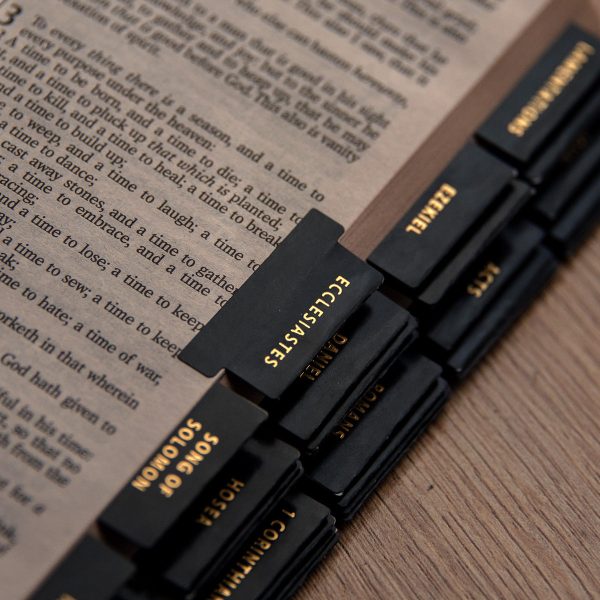 Old And New Testament Black With Matt Gold Bible Indexing Tabs - Image 7