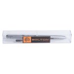 Bolton Twist-Action Silver Pen With Pen Refill In Acrylic Gift Box - Image 2