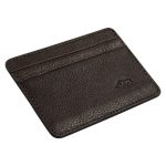 Genuine African Leather Dark Brown Card And ID Holder - Image 7
