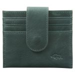 Genuine African Leather Dark Charcoal Wallet With Clip Closure - Image 5